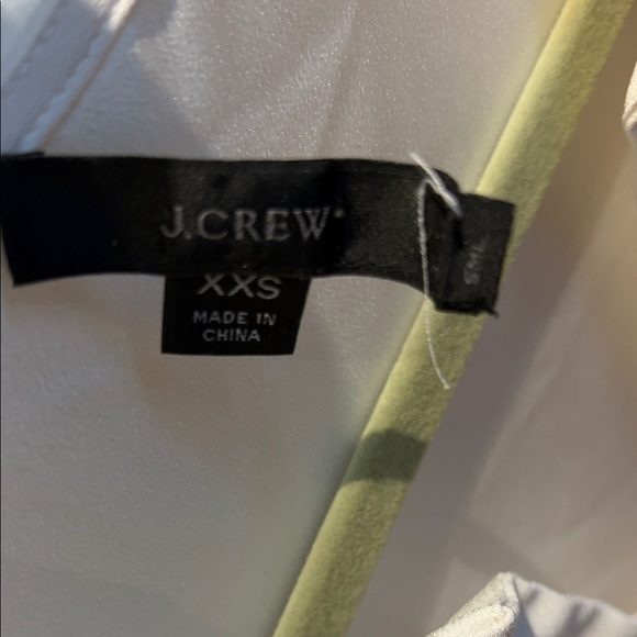 J. Crew Cream Ruffle Front Blouse - Picture 2 of 2